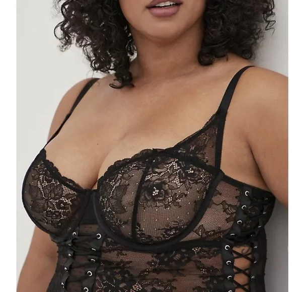 Torrid Black Lace Chemise Sz 2x - Picture 3 of 7